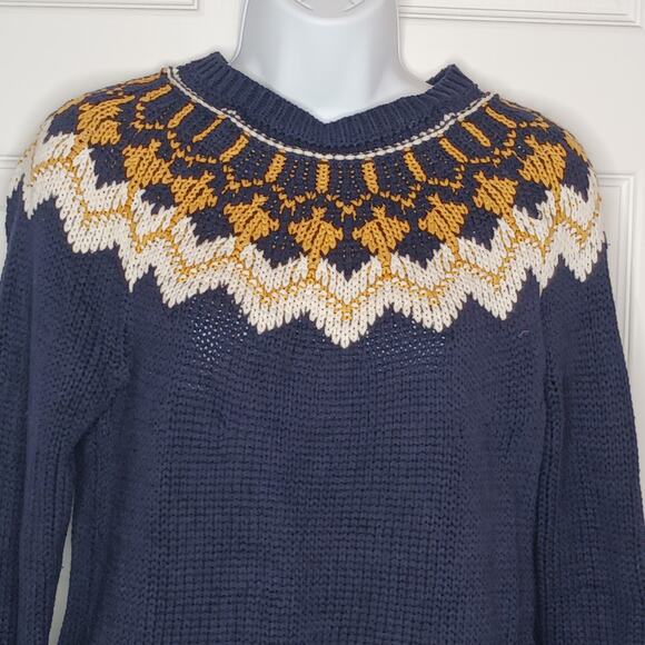 Bass Crewneck Knit Ski Sweater Size Medium - Picture 5 of 11